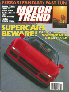 MOTOR TREND 1989 SEPT - NS-X, QUATTRO, KraCo RACING